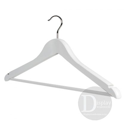 HWS02 | High Quality White Wooden Hanger