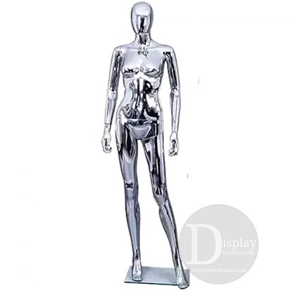 FM-C05 | Egghead Chrome Female Mannequin