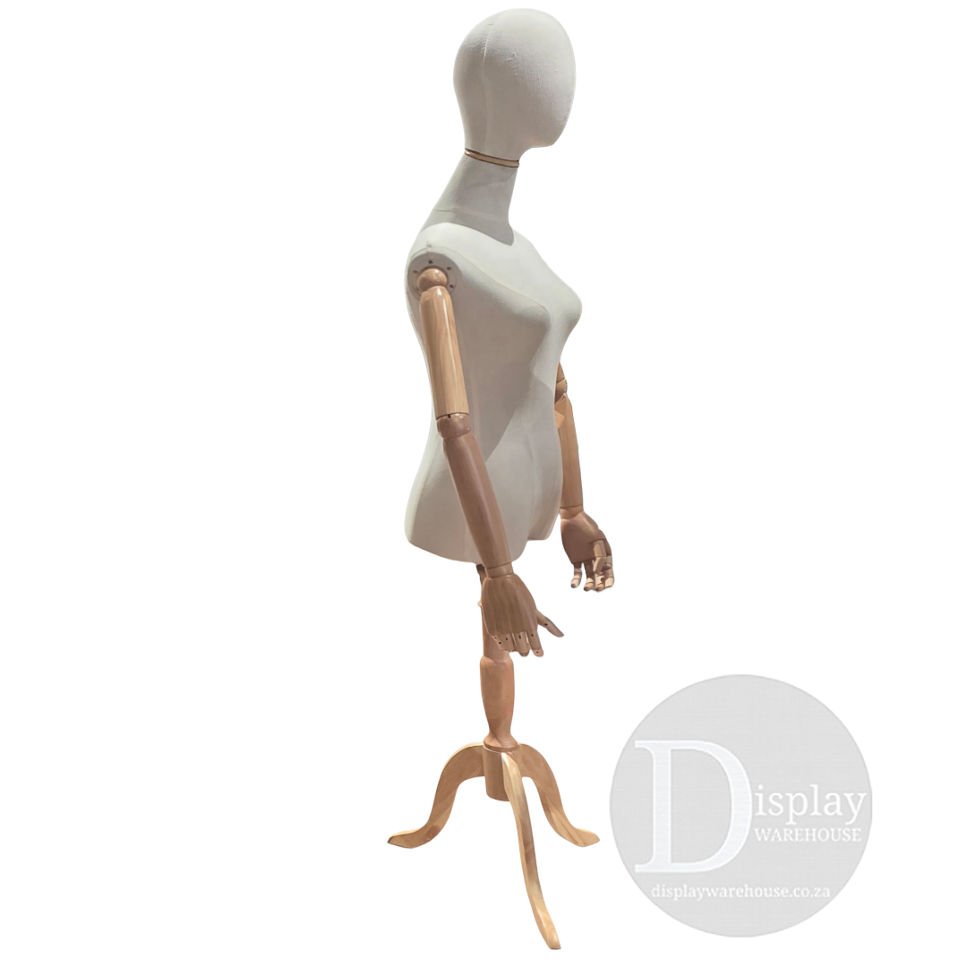 Articulated Female Egghead Linen Torso