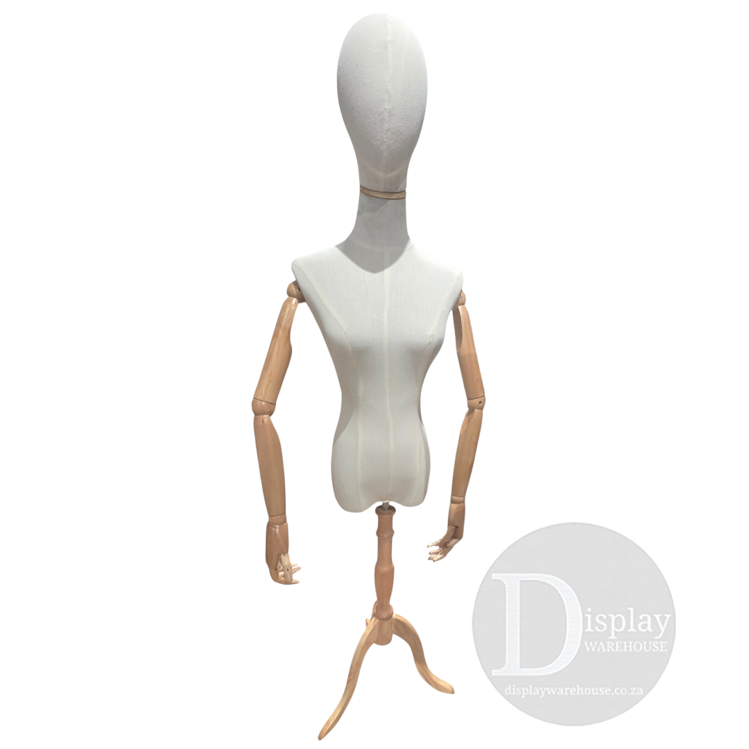 Articulated Female Egghead Linen Torso