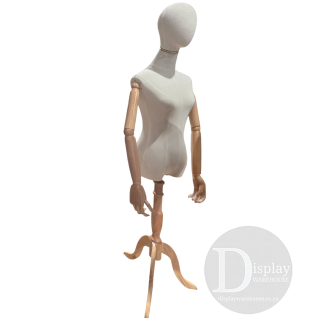 Articulated Female Egghead Linen Torso